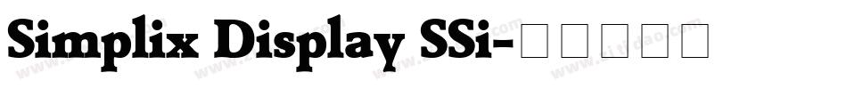 Simplix Display SSi字体转换